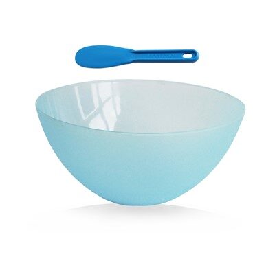 MIXING BOWL AND SPATULA
