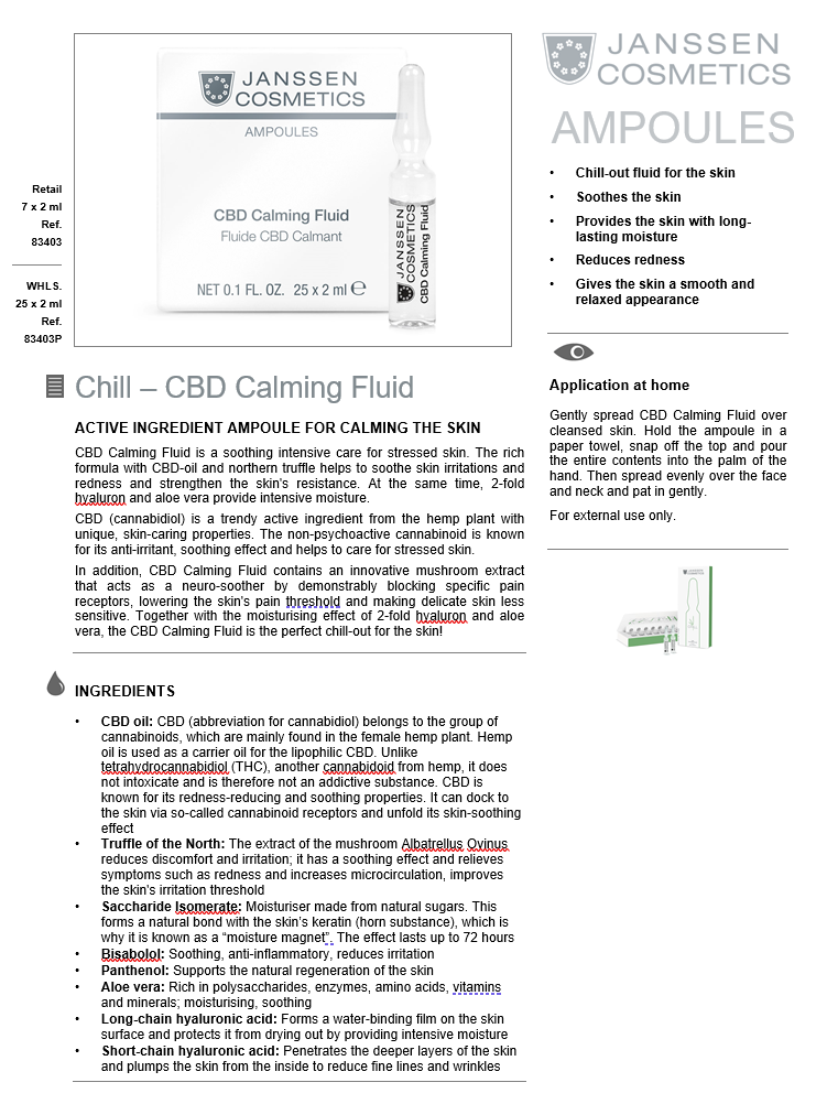 CHILL - CBD CALMING FLUID 7 X 2ML - Image 3